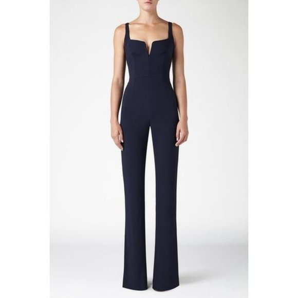 Galvan London Pants - Galvan London Signature Corset Jumpsuit Midnight Size US 4